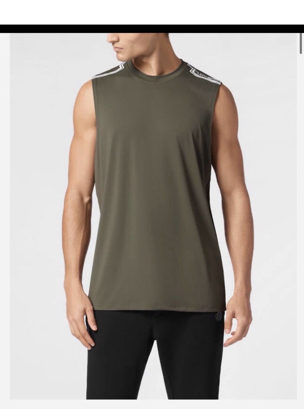 Philipp Plein Sport SLEEVELESS T-SHIRT ROUND NECK XL NWT MSRP $95