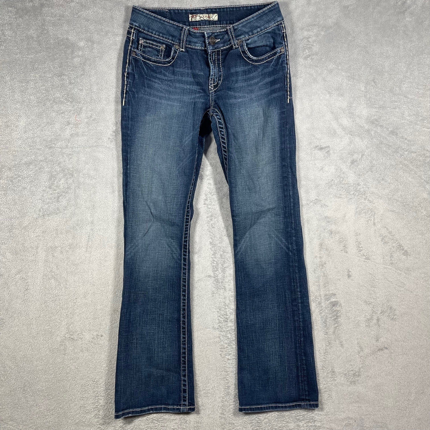 BKE Culture Bootcut Jeans Women 29×32.0 Blue Dark Wash Stretch BKL4537L