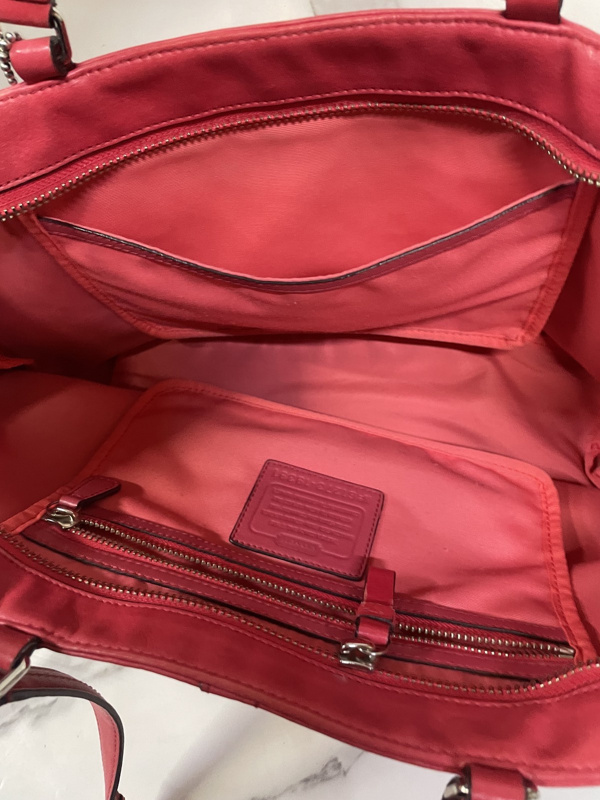 COACH PINK MULTI DESIGNER PURSE