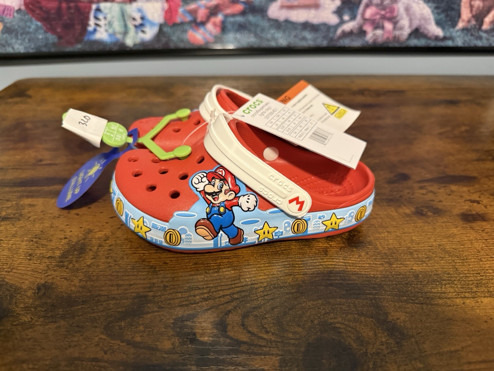Super Mario Light-Up Crocs Toddler Size 9