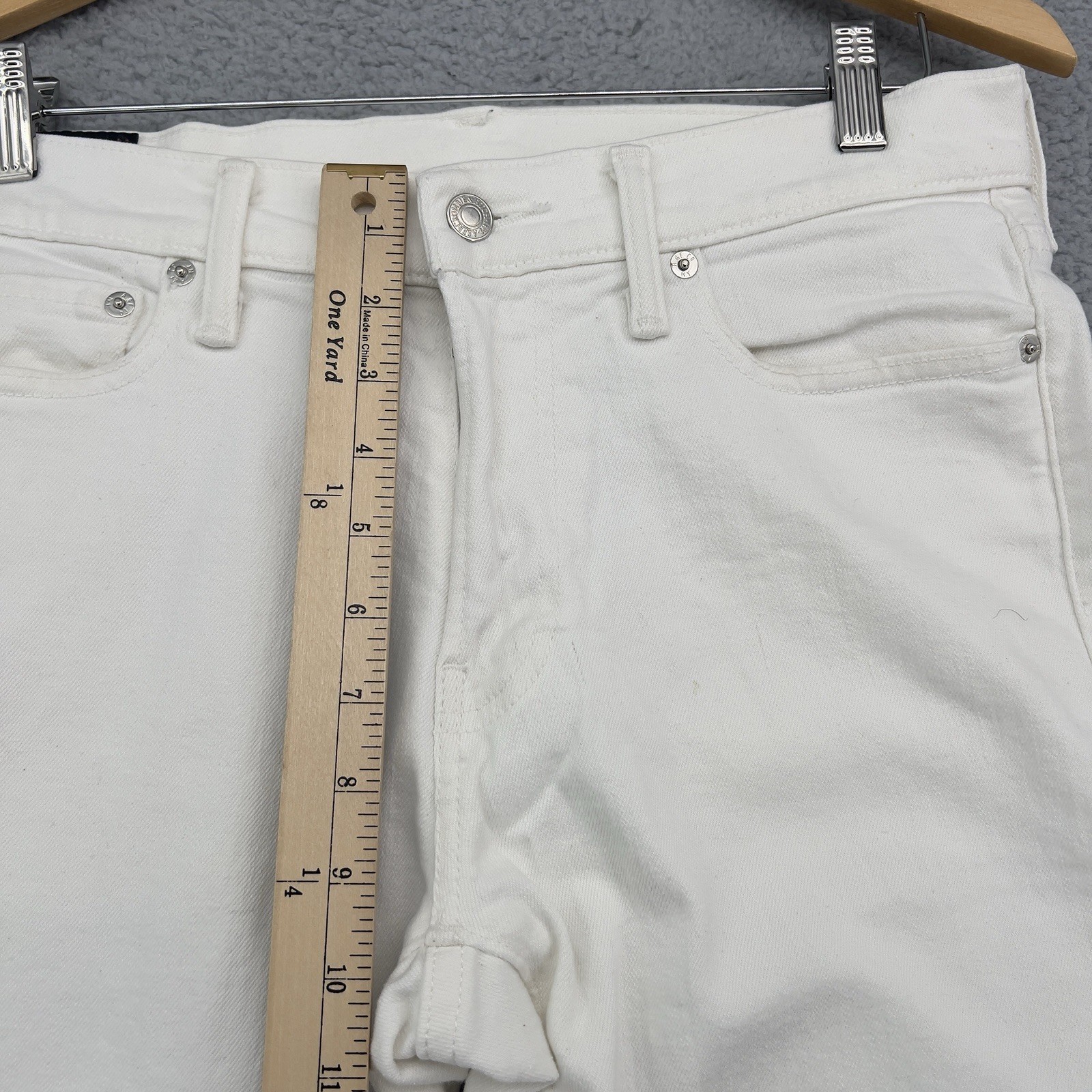 Abercrombie & Fitch Langdon Slim Stretch Jeans Men’s 31×32 White Skinny Slim Fit