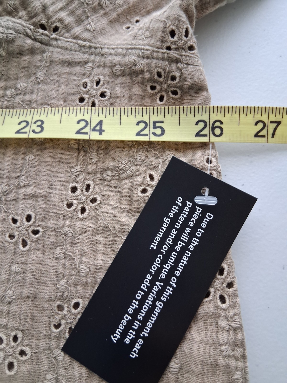 LOGO Lavish NWT By Lori Goldstein **XL 100% Cotton Eyelet Button Up Shirt Pkts.