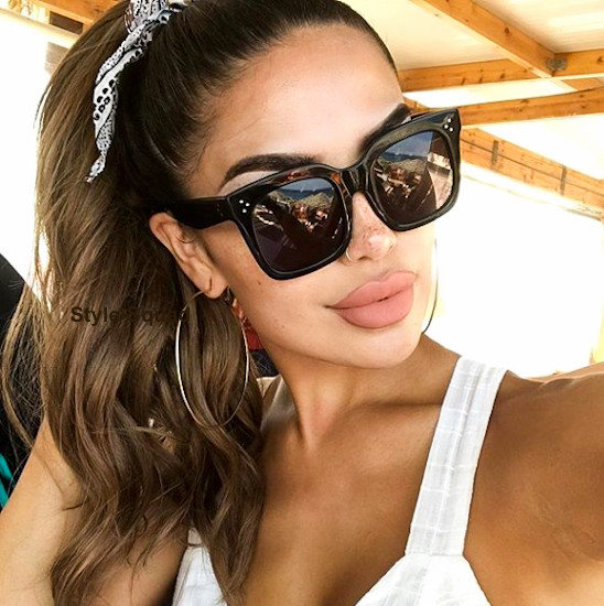 Retro LUX Fashion Oversized Big Flat Square WaYfe Designer Sunglasses 6601