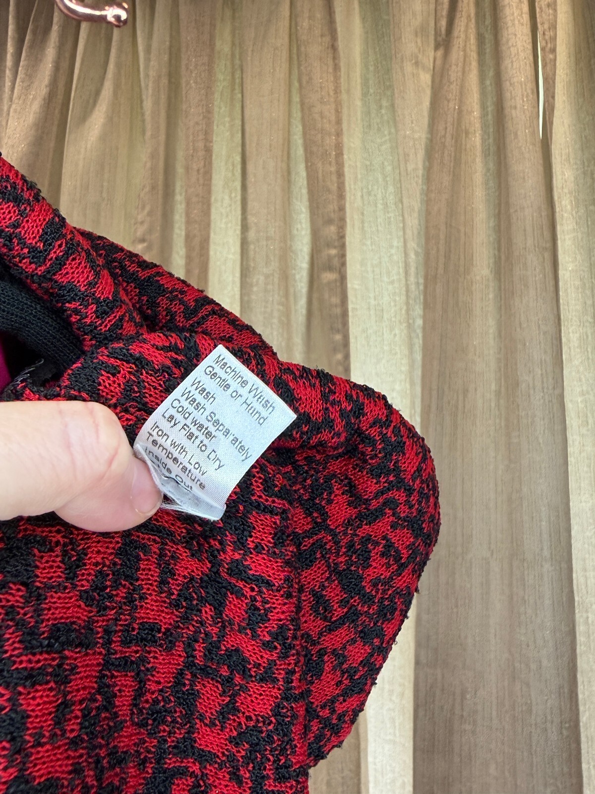 Ming Wang NWOT Red Black Tweed Knit Jacket Blazer 3X