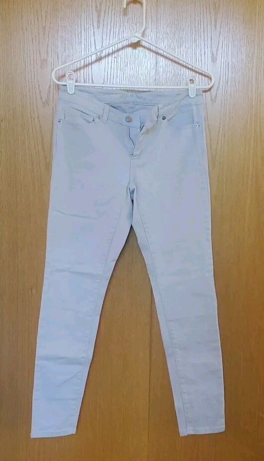 Michael Kors Womens Size 2 Skinny Stretch 98% Cotton 2% Elastane Jeans Ivory