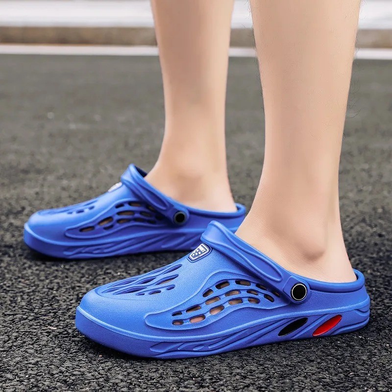 Summer Men Sandals Light EVA Men’s Casual Shoes Hole Shoes Clogs Lovers Home