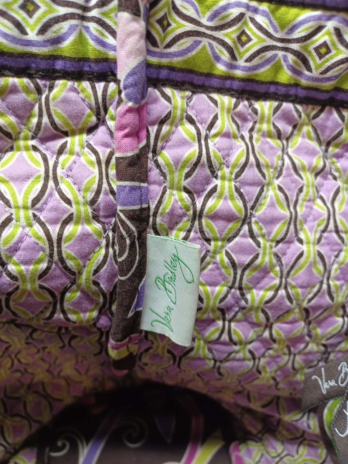 Vera Bradley Purple Punch Tote Handbag Purse