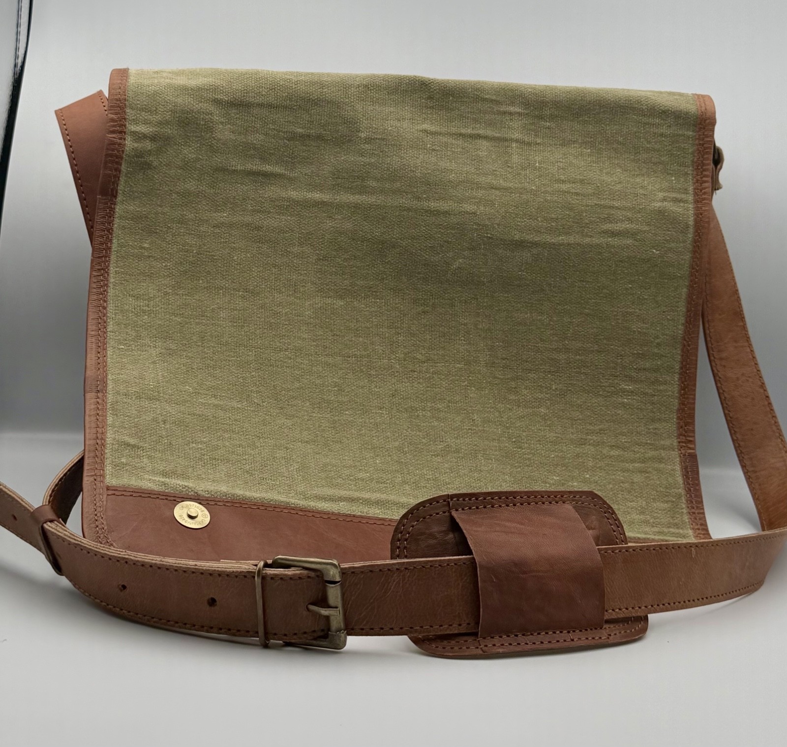 Men’s Genuine Leather Laptop Messenger Bag Briefcase Satchel Vintage Handmade