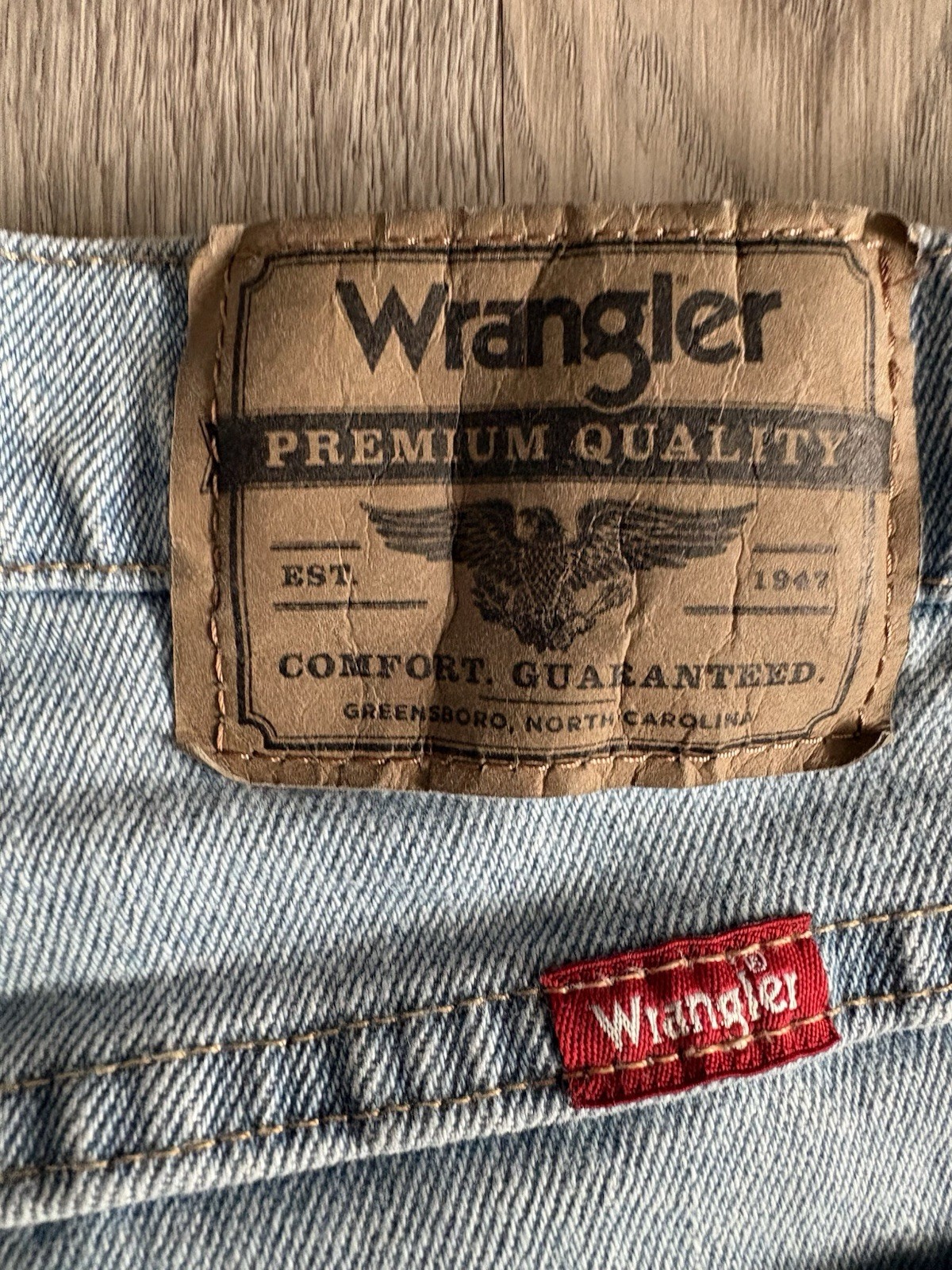 Wrangler Five Star Premium Denim Relaxed Fit Jeans Mens 29×30 Blue Straight Leg