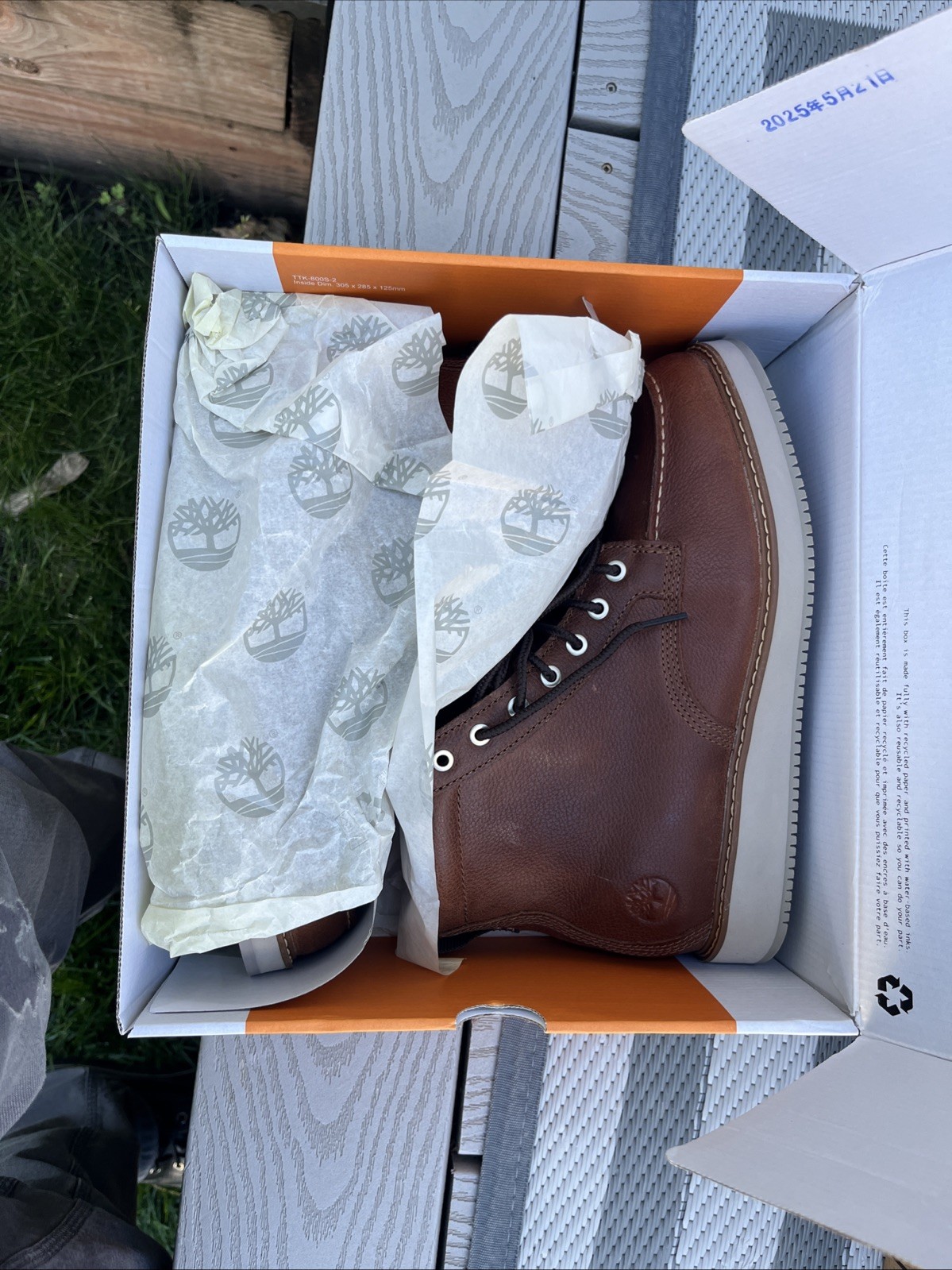 Men’s Timberland Redwood Edge Mid Boot Medium Brown Full Grain (TB0A6CUT EM4)