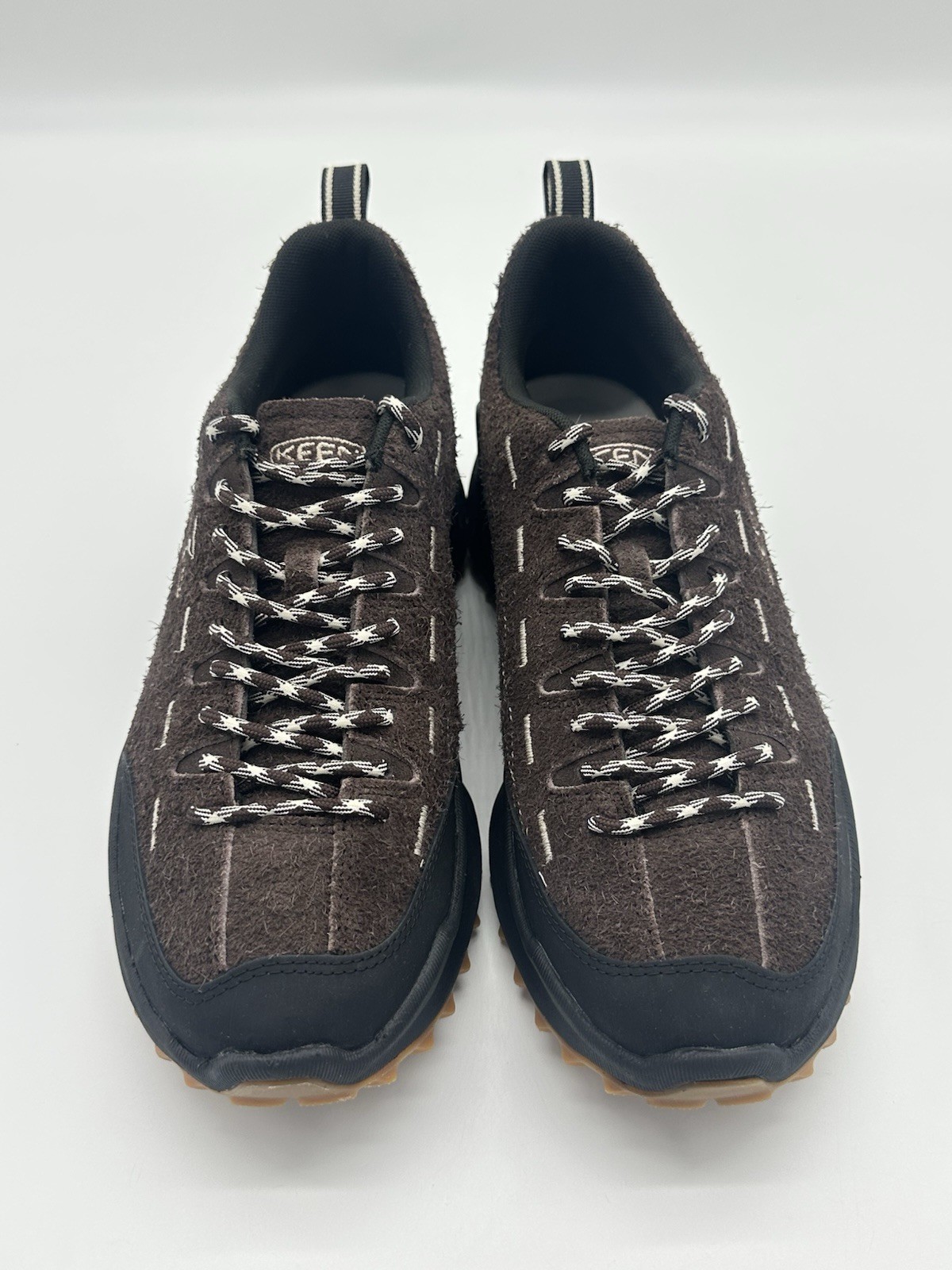 KEEN Jasper Zionic Low Men’s Size 9 Hiking Trail Shoes Brown Java Furry Suede