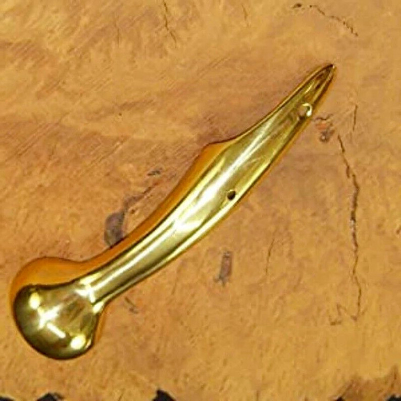 Solid Brass Head Hame Ball Handle for Walking Stick Vintage Cane Handle Only
