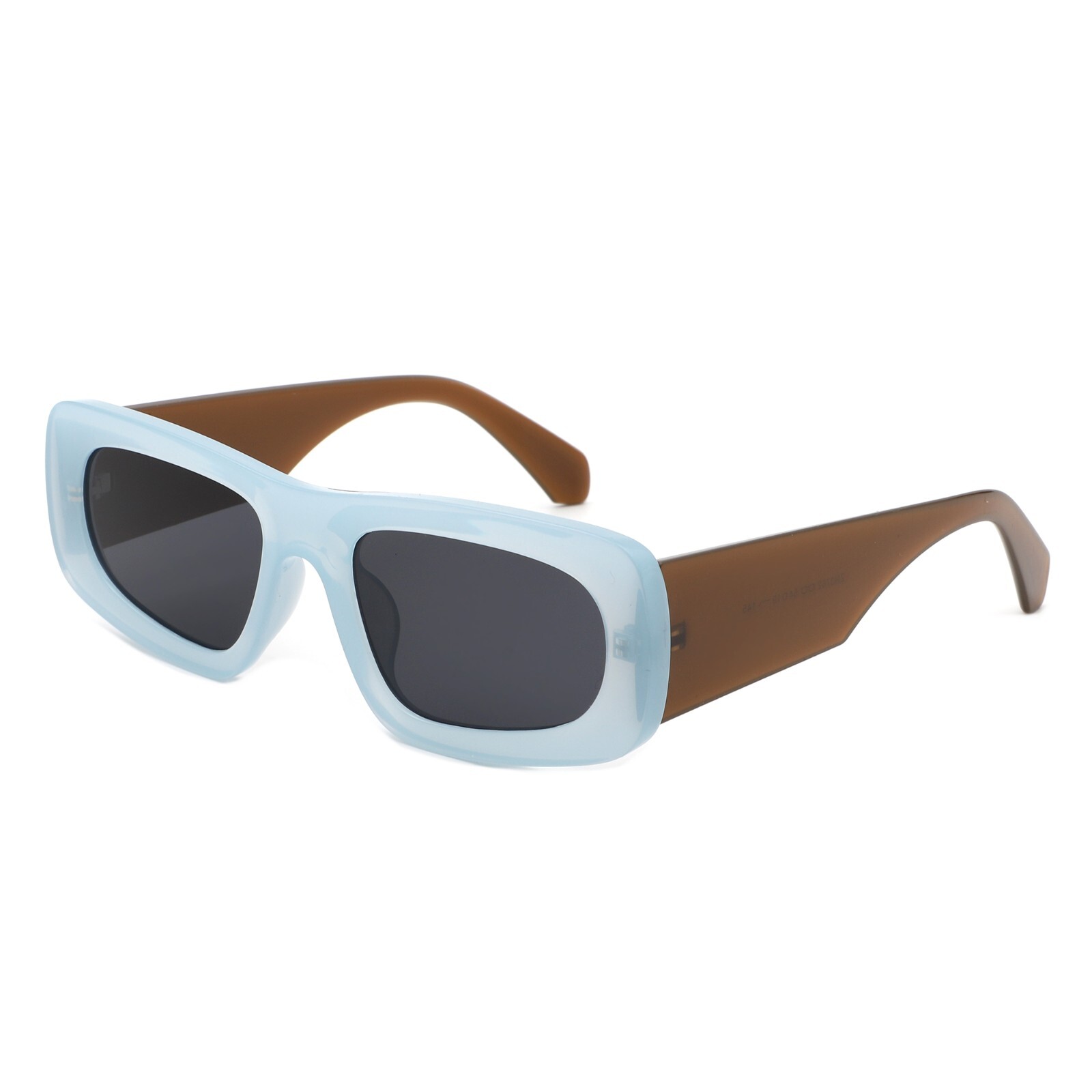 Unisex Retro Rectangle Narrow Sunglasses – Square Shades with 100% UV Protection