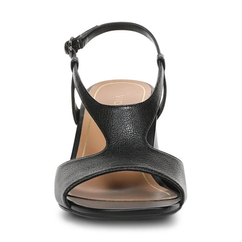 VIONIC Women’s Sandal Raquel Heeled Sandal Black Leather