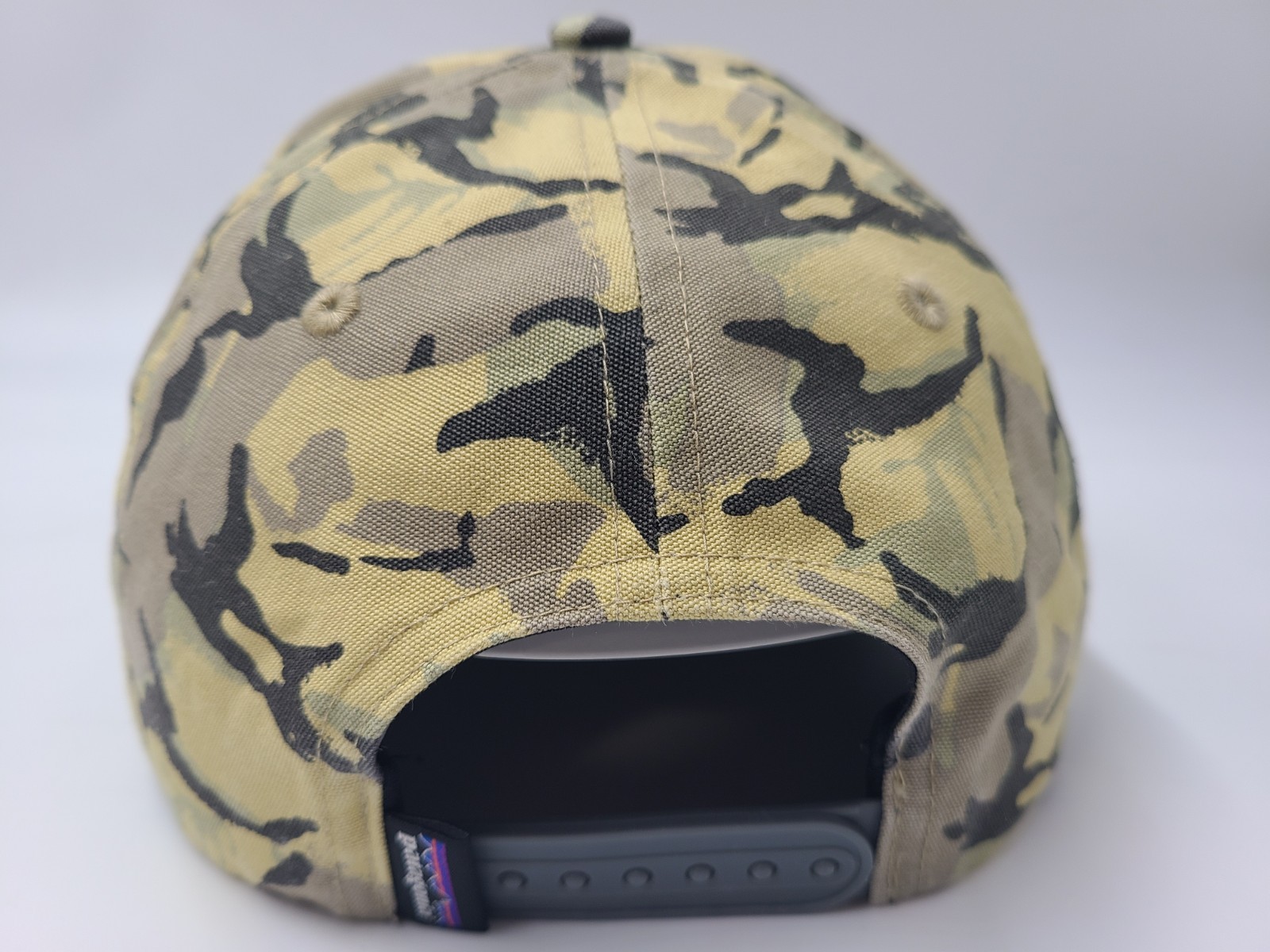 Patagonia Patch Roger That Camo Snapback Hat Cap Hike Outdoors Men Women Yellow