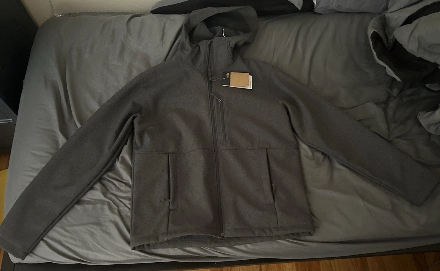 The North Face Men’s Apex Bionic Full-Zip Hooded Fleece Hoodie Gray L