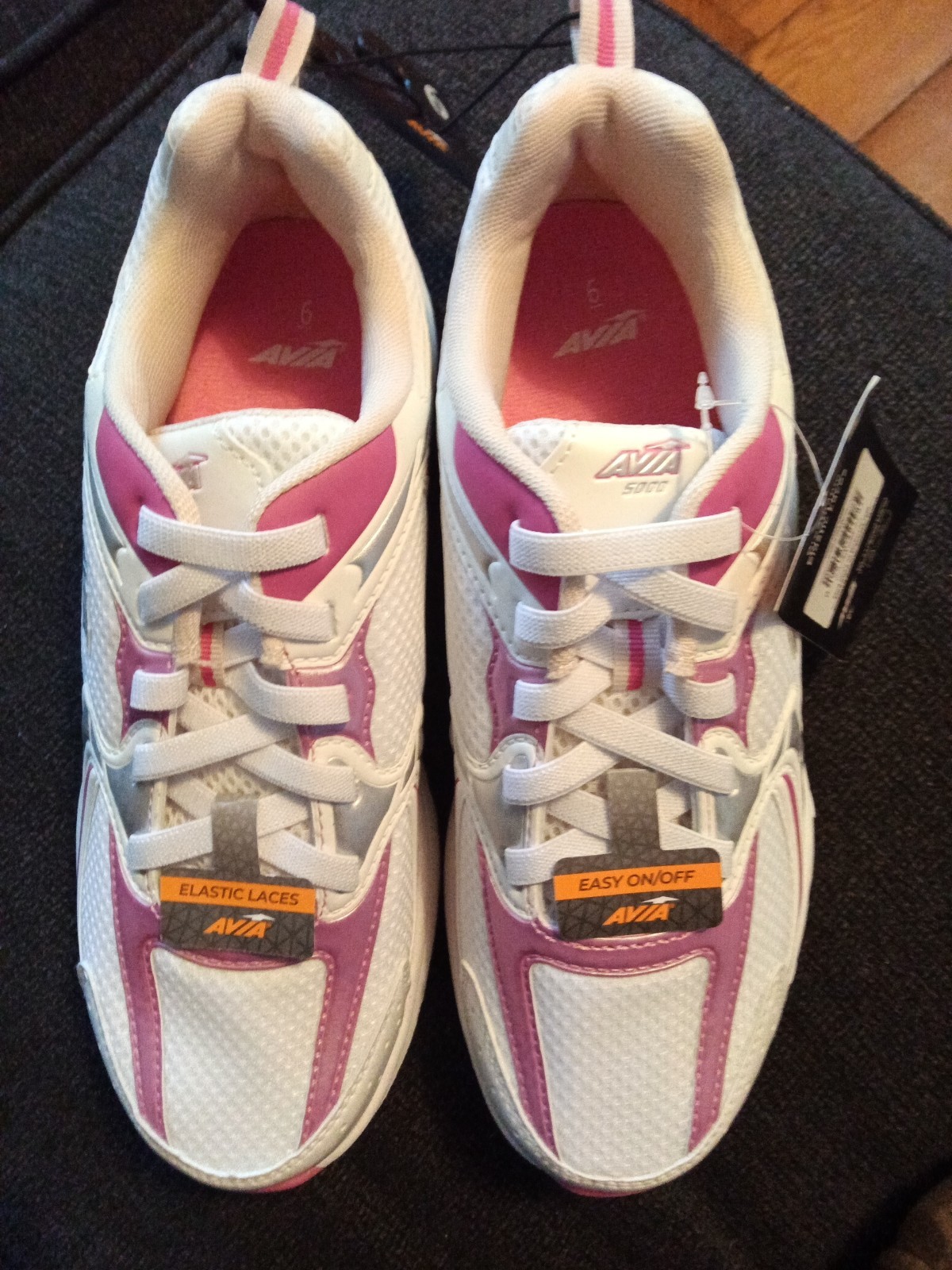 AVIA Women’s 5000 Performance Sneakers Odor Control memory Foam Insole Mesh Pink