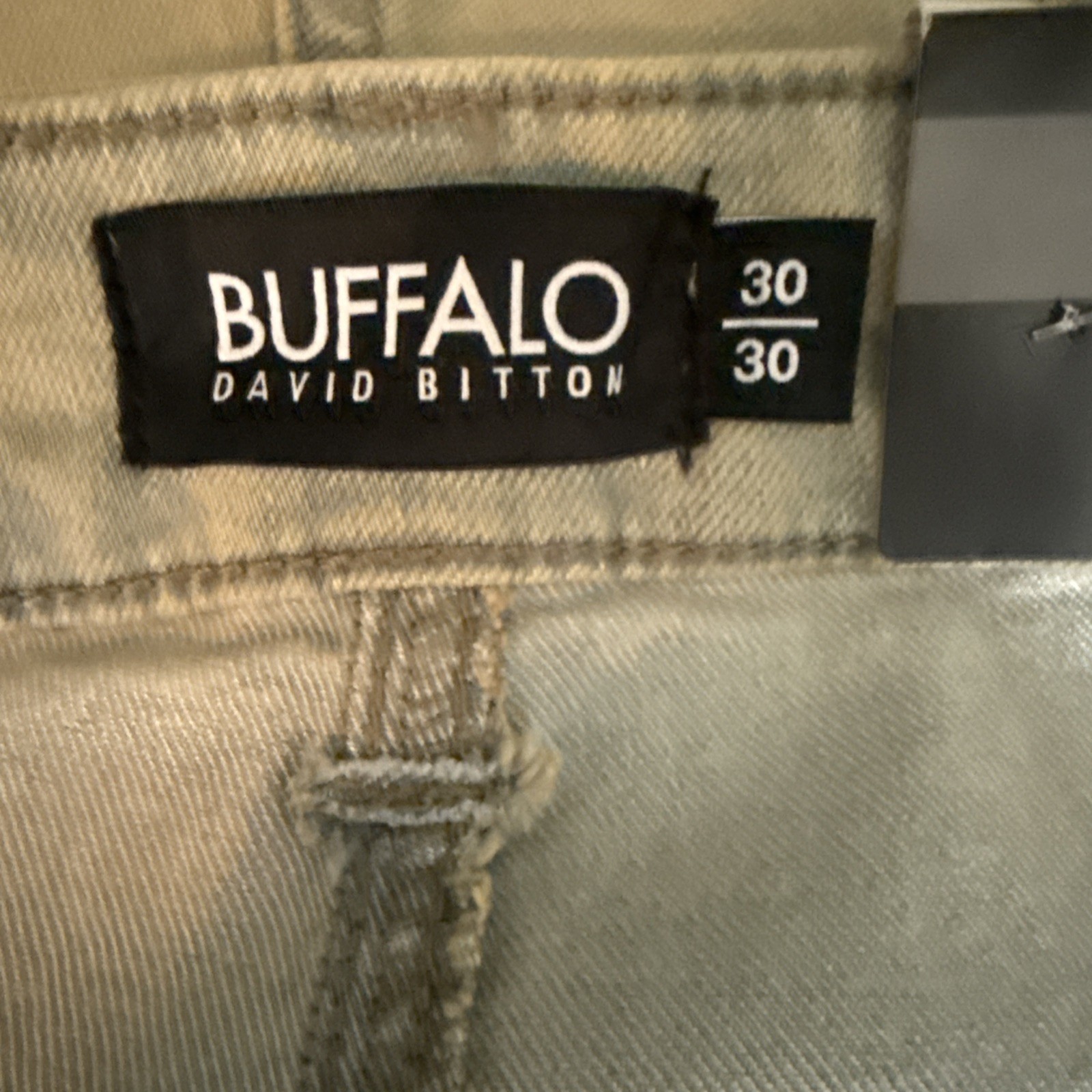 NEW Buffalo David Bitton King Slim Boot Jeans Mens 30×30 Sand Wash NWT Stretch