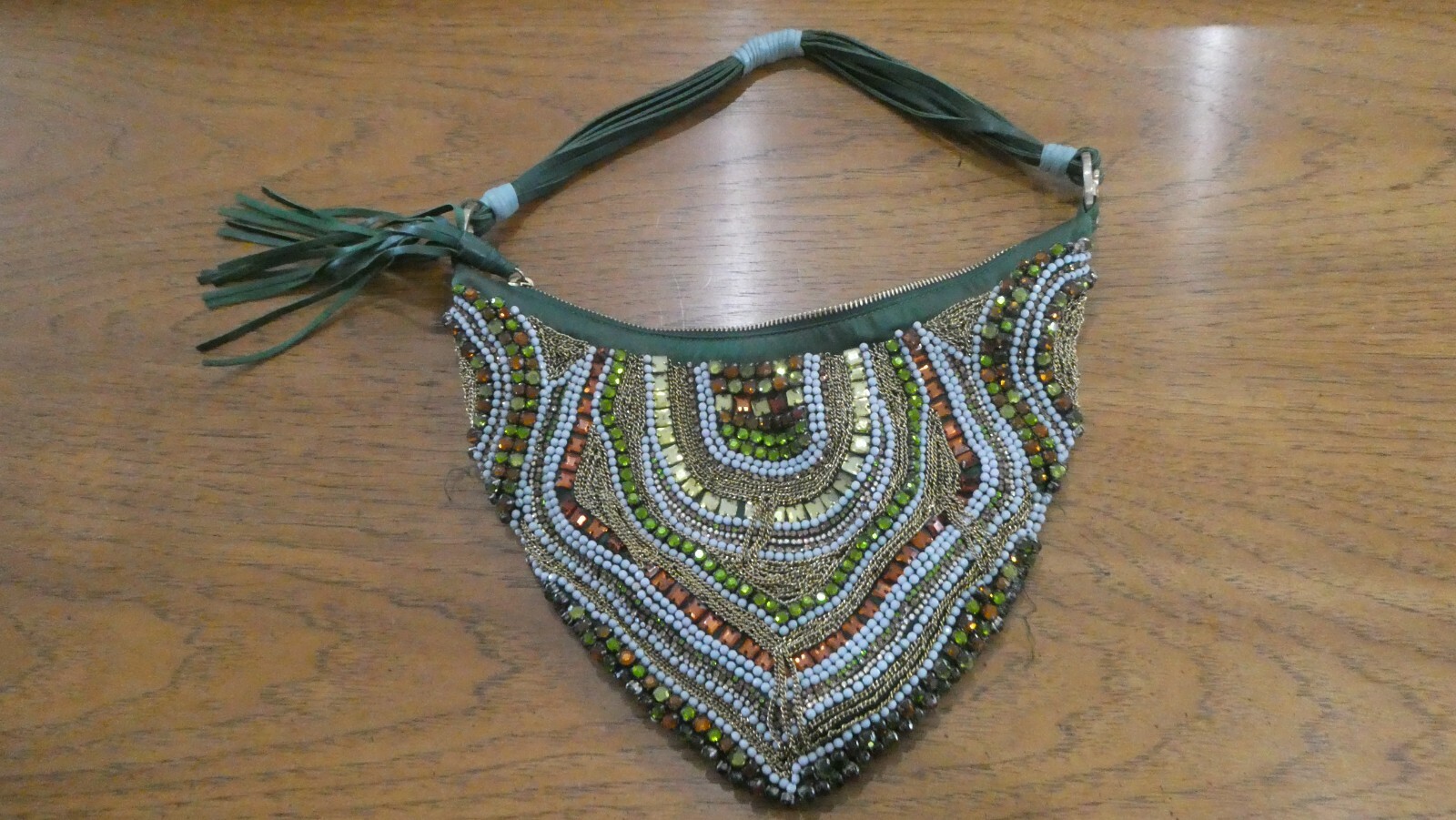 CESARE PACIOTTI ORIGINAL JEWELED PURSE W/NO MISSING JEWELS LOOKS NEW & BEAUTIFUL