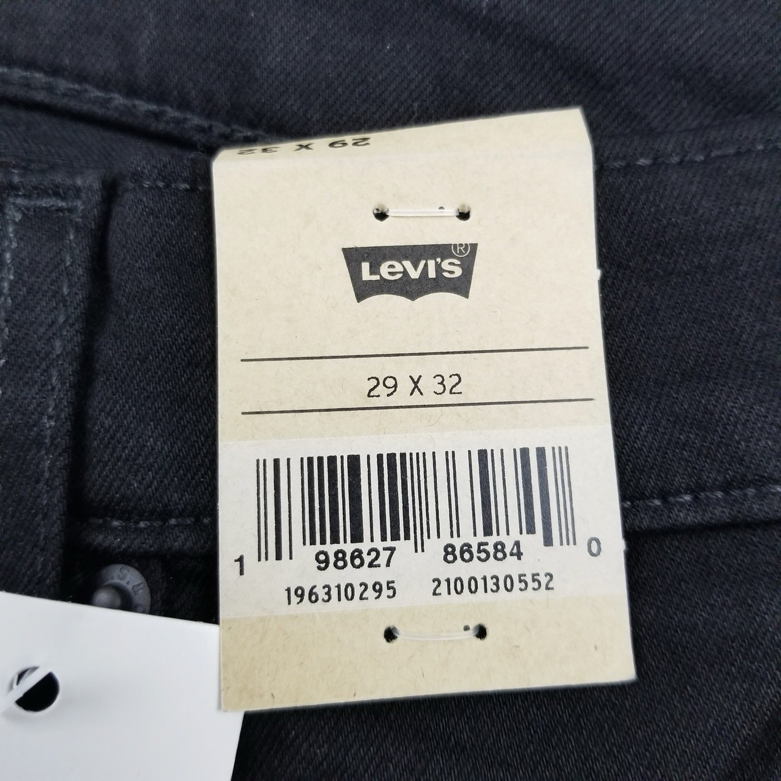 Levis 314 Shaping Straight Black Wash Jeans Womens 29 x 32 New