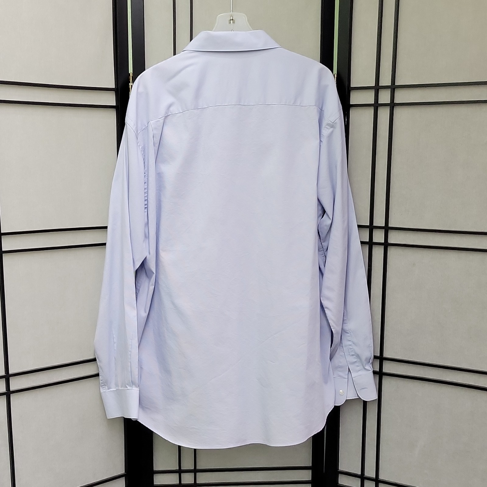 Claiborne T-Weave Light Blue Dress Shirt XL 17-36/37 Pocket