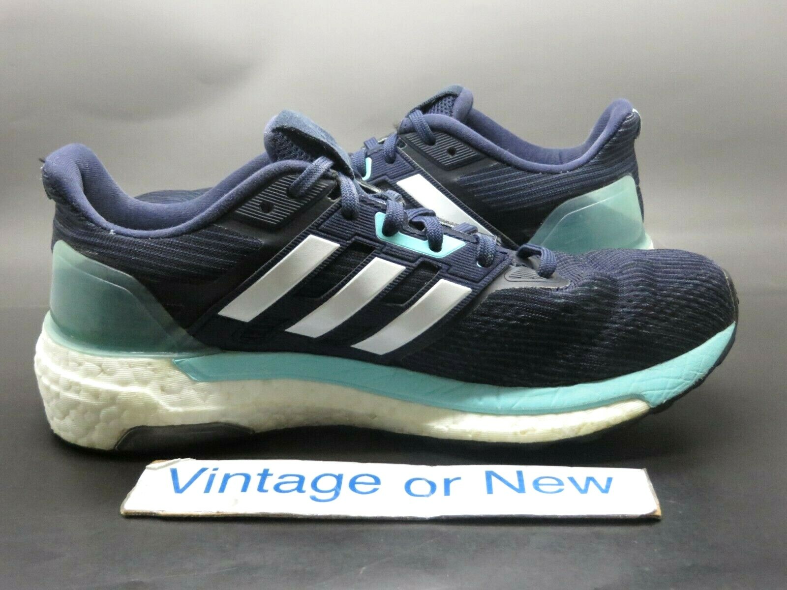 Women’s Adidas Supernova Boost Noble Ink Blue White Aqua Running BB3485 sz 7