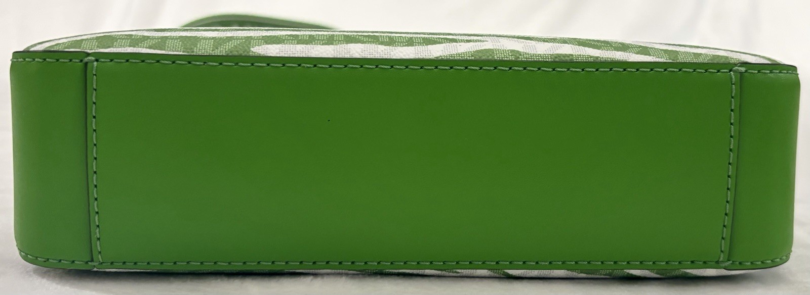 NWT Michael Kors Jet Set Travel Zebra Green/White Crossbody + Coin & Tech Pouch