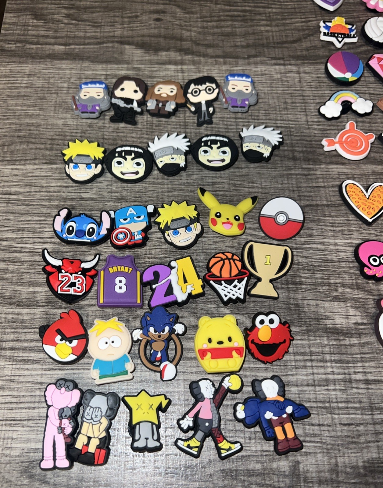 Croc Charms Lot Of 96 Random Mixed Pop Culture Shoe Charms Kids Adults Jibbitz