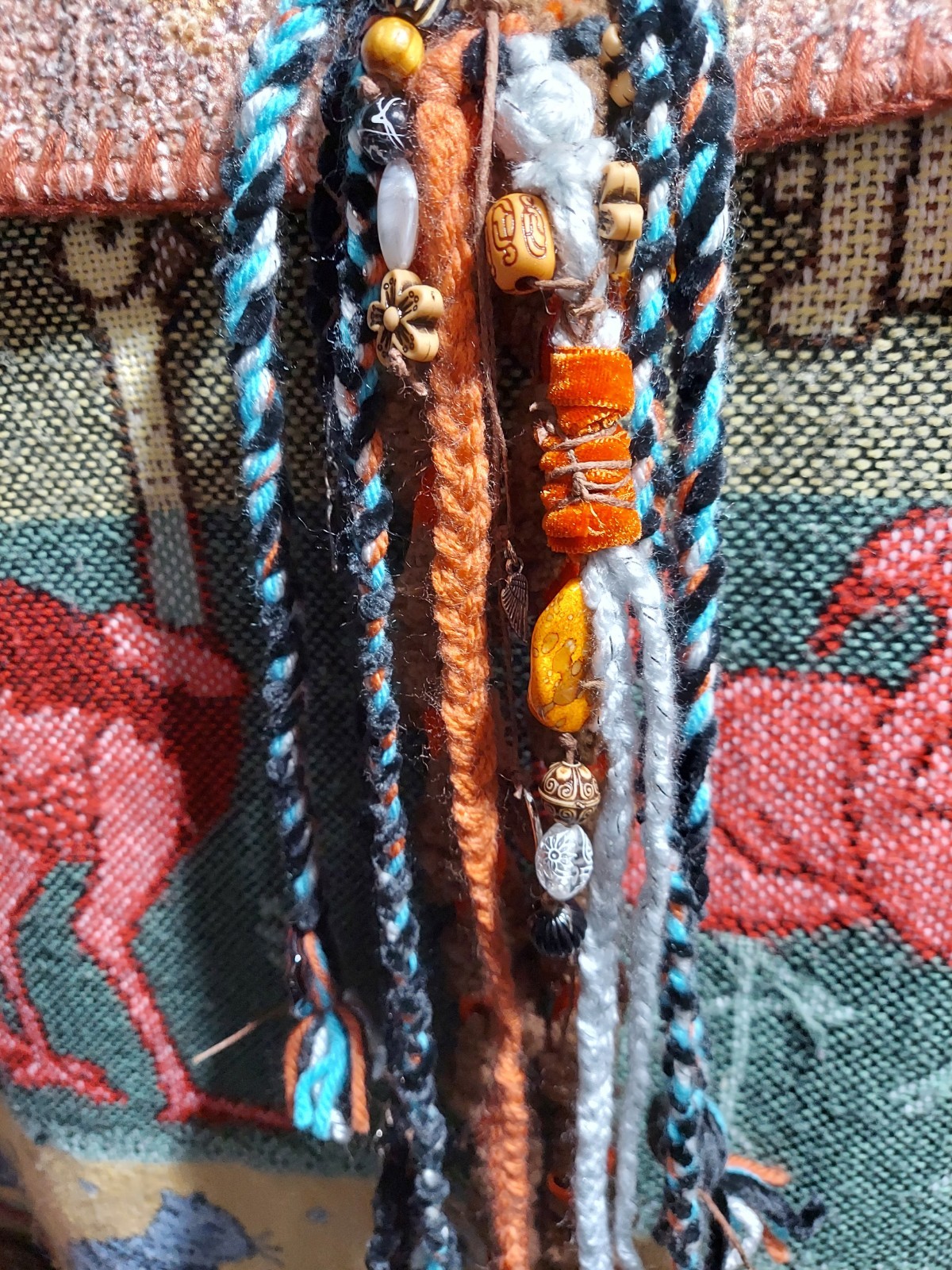 TKsTreasures Bohemian Style Hand-made Ponytail Accessory Long DREAD, 15-18 in.