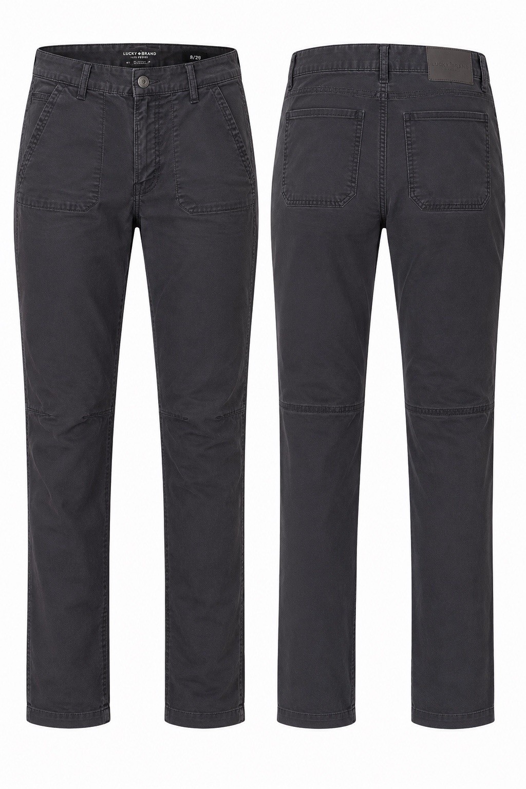 Lucky Brand The Cargo Pants Women’s 8/29 Black Stretch Slim Utility Cargo