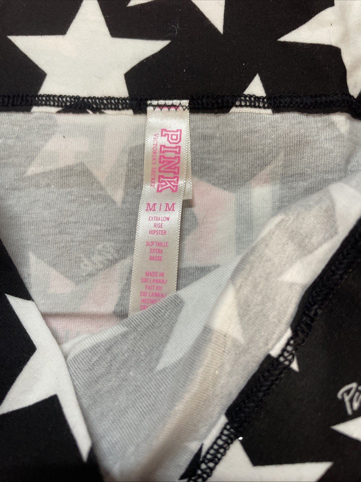2014 Victoria’s Secret PINK Cotton Hipster Panties M NEW Fashion Show Bling VTG