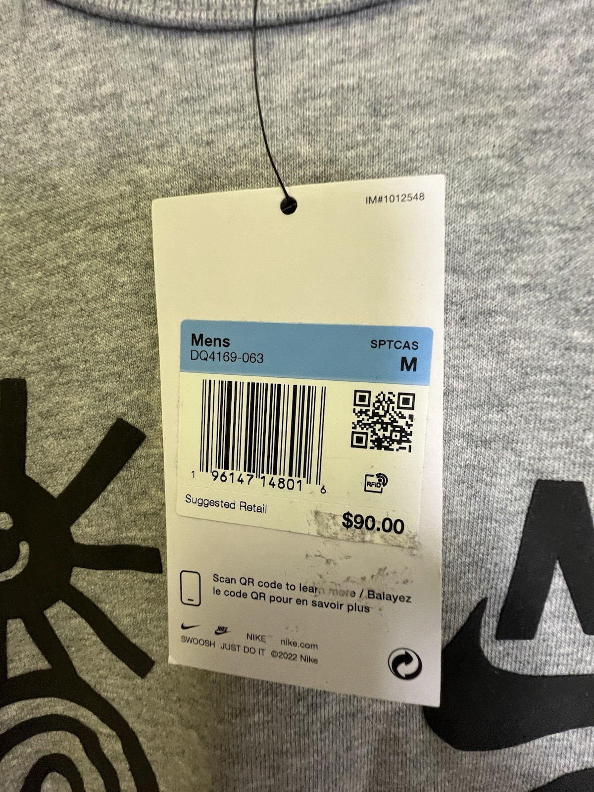 NIKE Sportswear Have a Nike Day TerryPullover Crewneck men sz M gray DQ4169-638