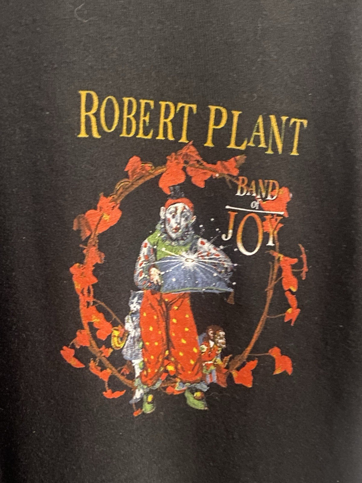 Robert Plant’s “Band of Joy” 2010 Official Merch Tee Size Small Brand New
