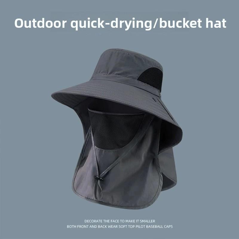 UV Protection Fisherman Hat Breathable Large Brim Full enclosure for Fishing