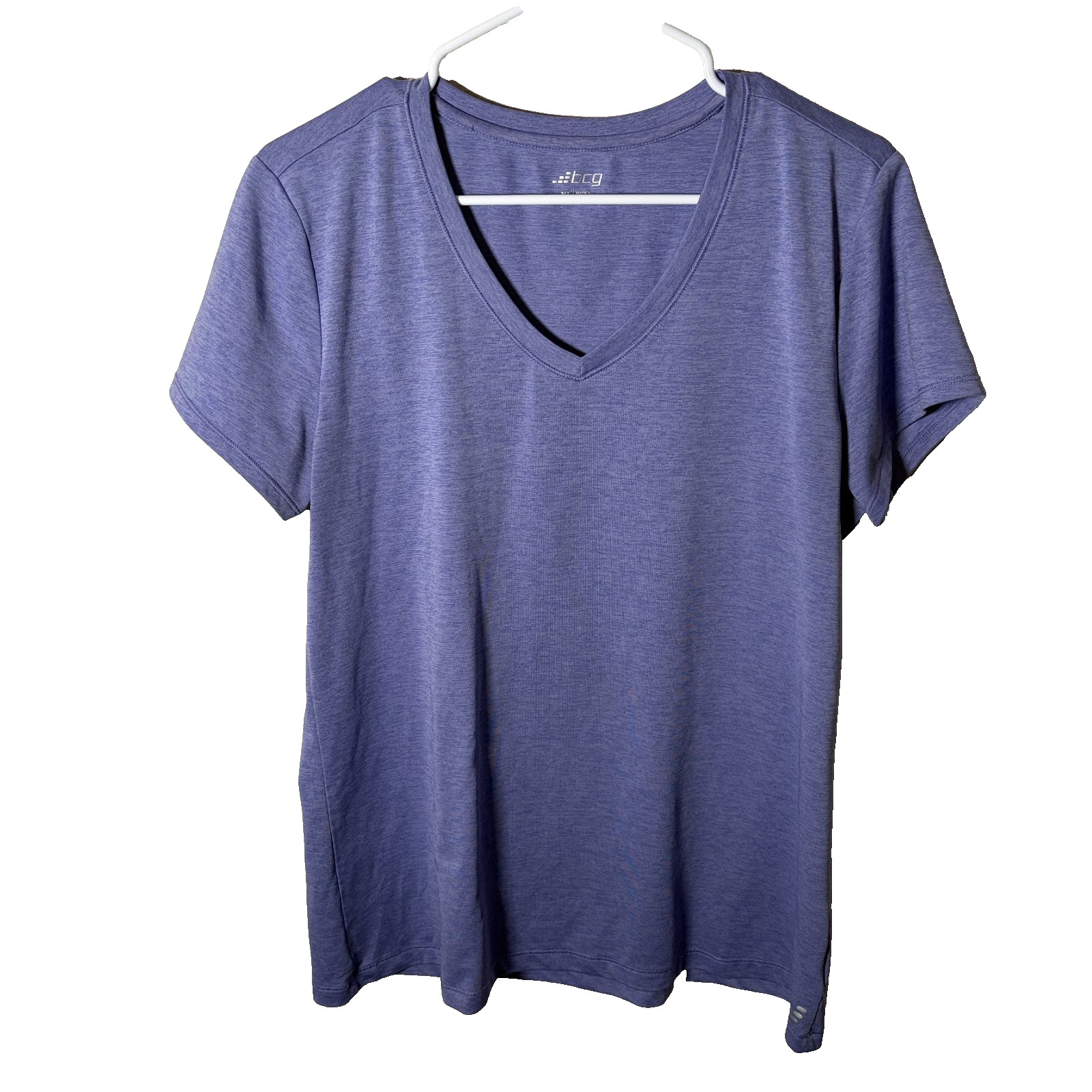 BCG T-Shirt Women’s XL V-Neck Short Sleeve Athletic Basic Top Shirt Active