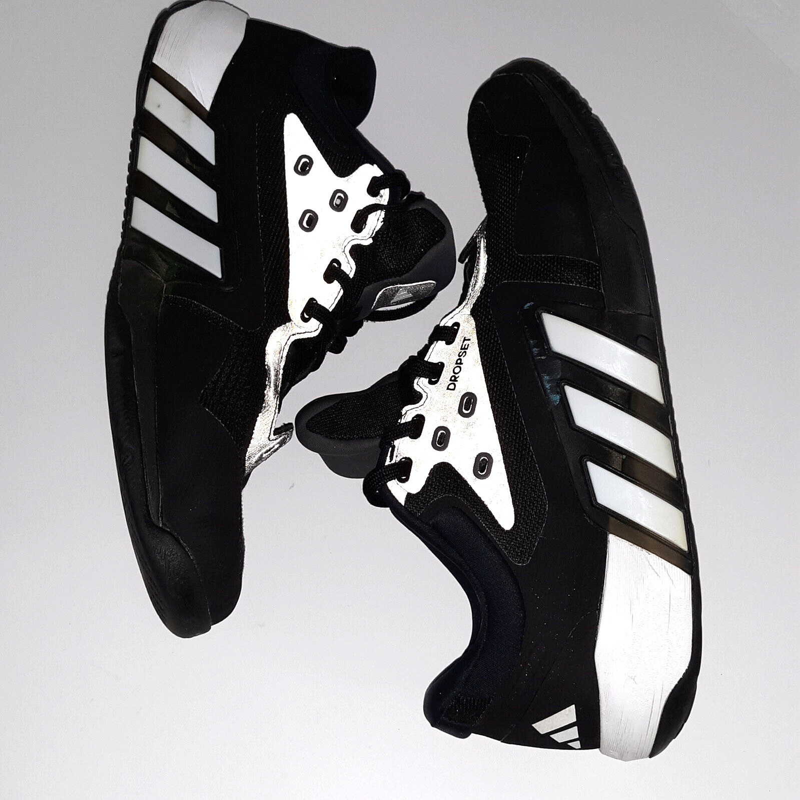 Adidas Dropset Trainer Sneakers GW3905 Mens Size 11 Black/White Reflective Shoes