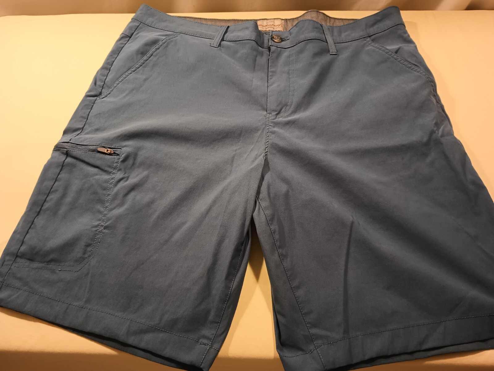 Weatherproof Vintage Regular Fit Hiking Shorts 40×10 Blue 95%Nylon/5%Spandex