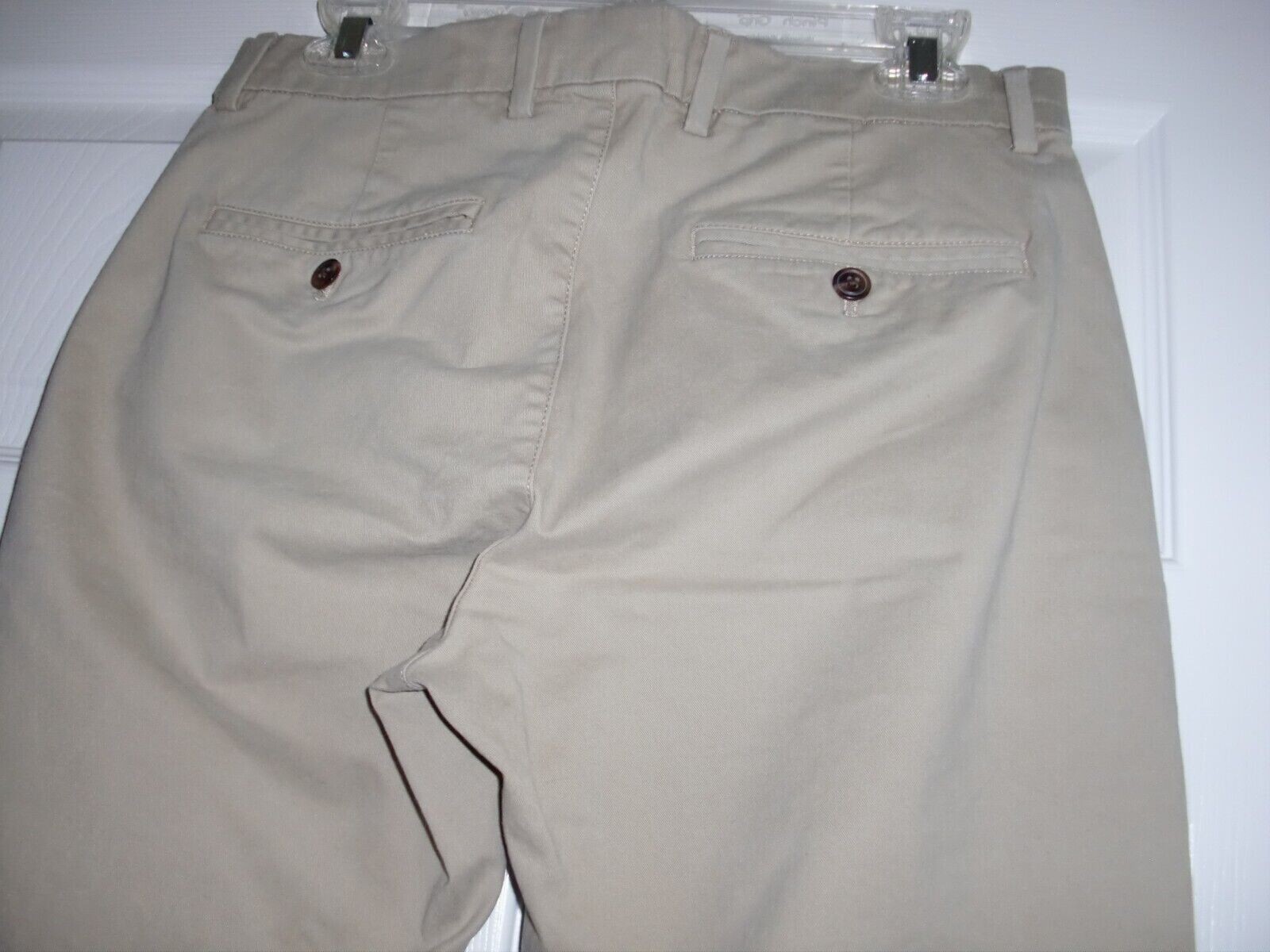 Men’s~GAP~ATHLETIC~BEIGE~98%Cotton/2%Spandeex~STRETCH~PANTS size 30″W x 32″L