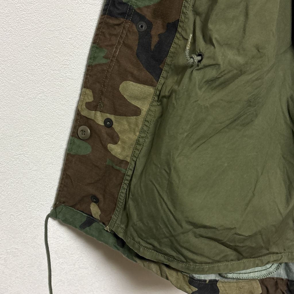 【US ARMY】 86年納入 米軍 実物 M-65 ウッドランドカモ フィールドジャケット S-3672