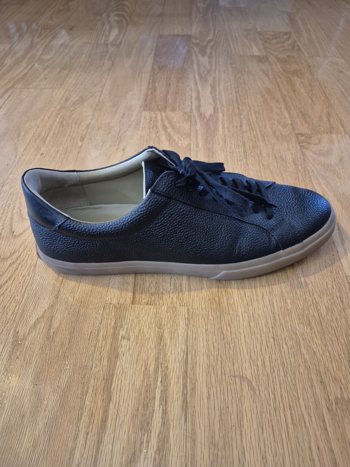 Vince Men’s Fulton Leather SneakersBlack Size US 13 EU 47.5