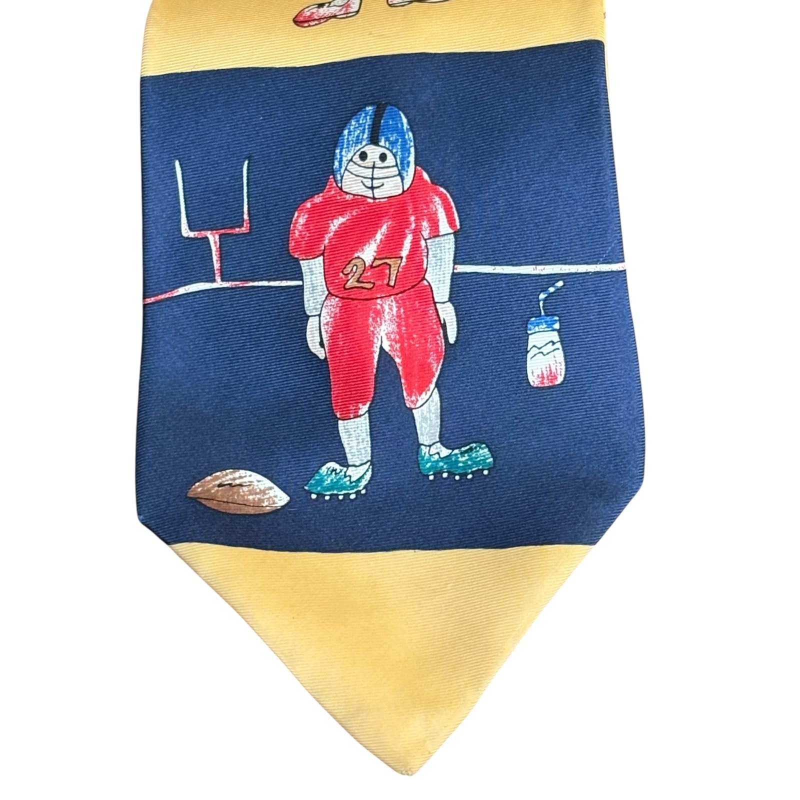 Save the Children Silk Tie Sports Theme Hockey Baseball Basketball Football
