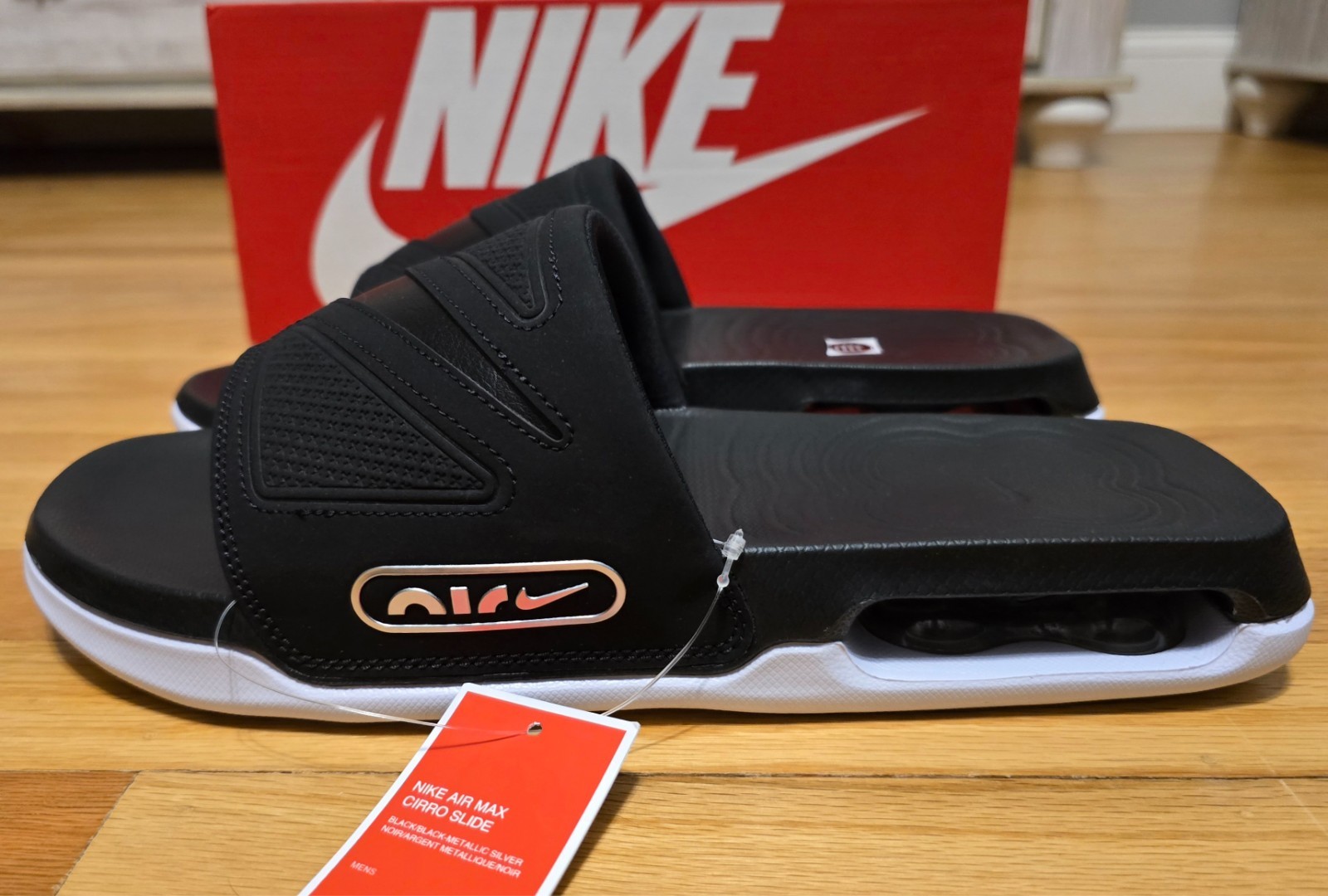 Nike Air Max Cirro Slide ~ Black / White ~ (DC1460-004) Multiple Sizes Available
