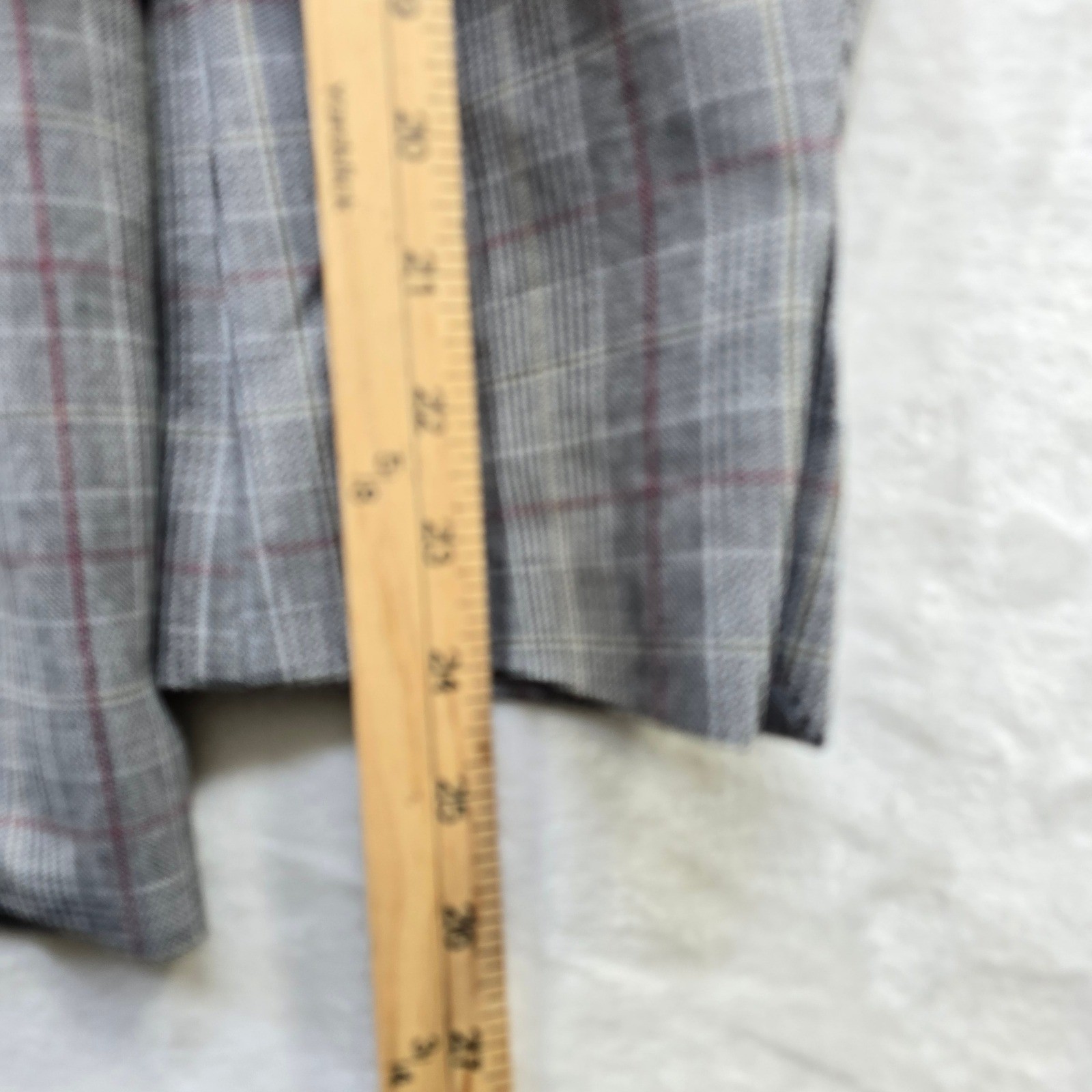 Tayion Montee Holland Sport Coat Mens 38S 38 Plaid Black Red White Blazer NEW