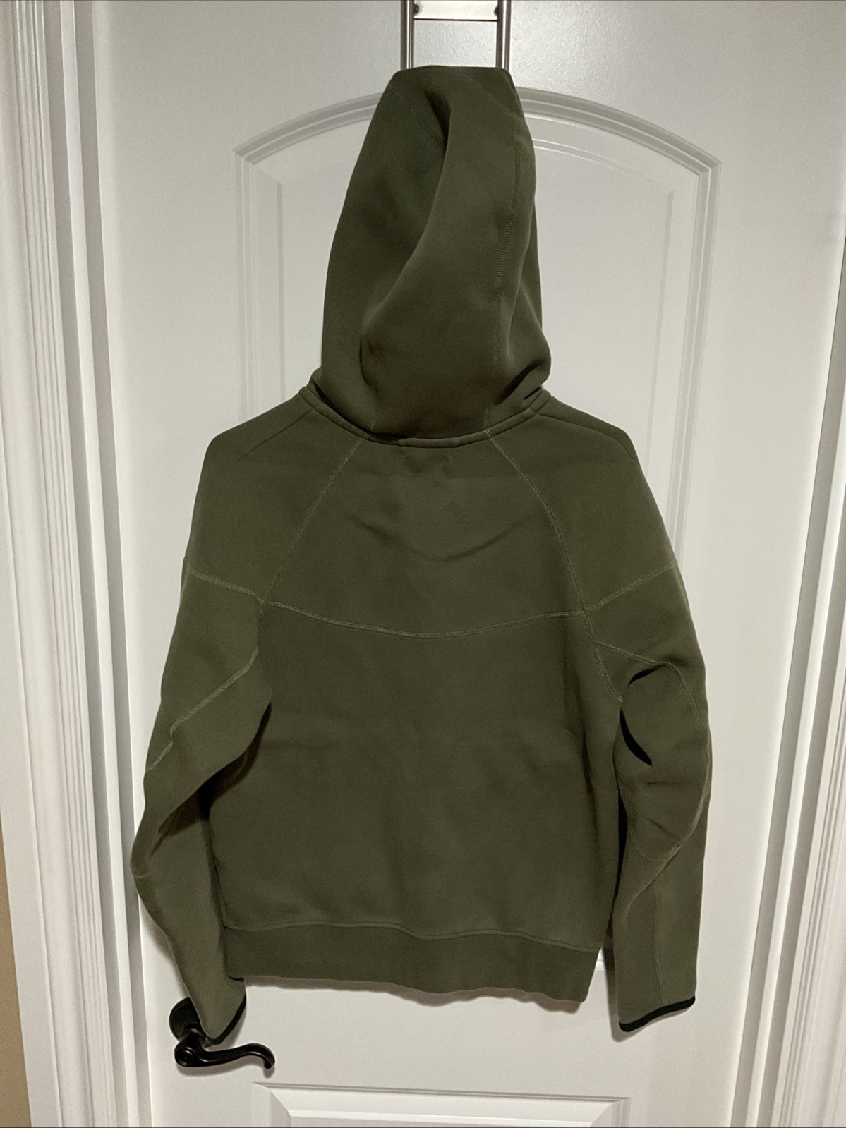 Nike Tech Fleece Olive Green Zip-up Sweatshirt Mens Small Pre-Owned!