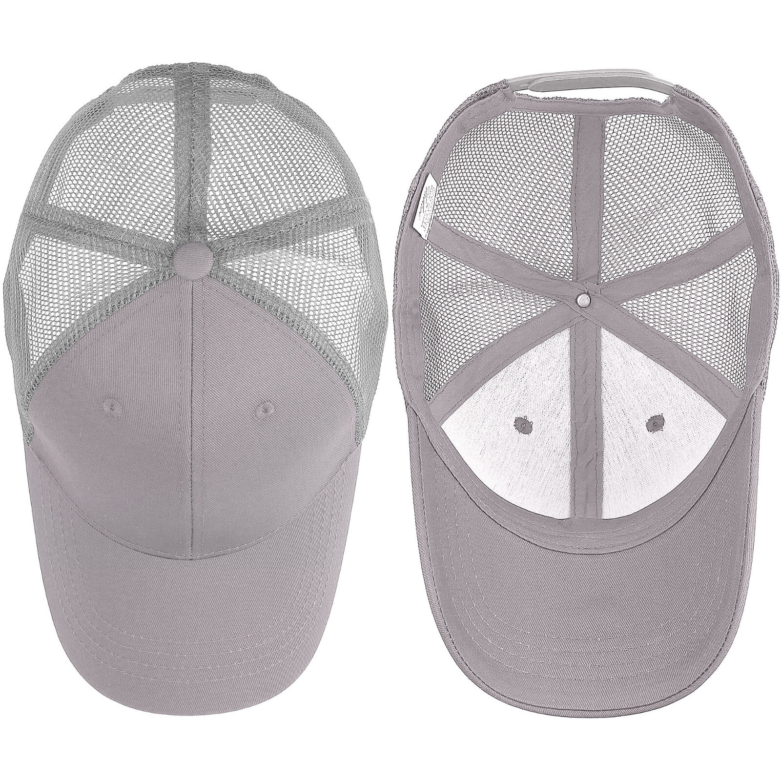 Falari Trucker Hat Baseball Cap Structured Plain Design 6 Panel Adjustable Size