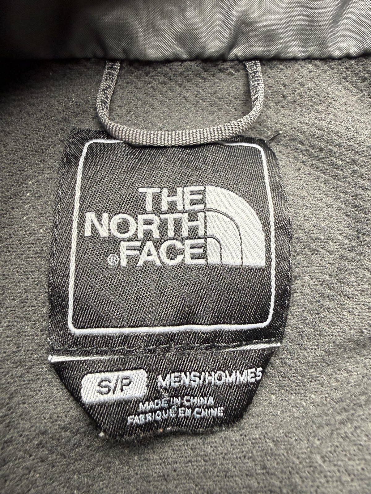 The North Face Jacket Mens Small Gray Black Hooded Full Zip HyVent Ski Snow