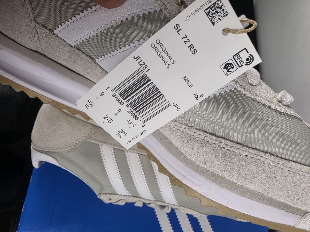 Adidas SL 72 RS Grey White Men’s Casual Retro Running Shoes JI1281 Size 9.5