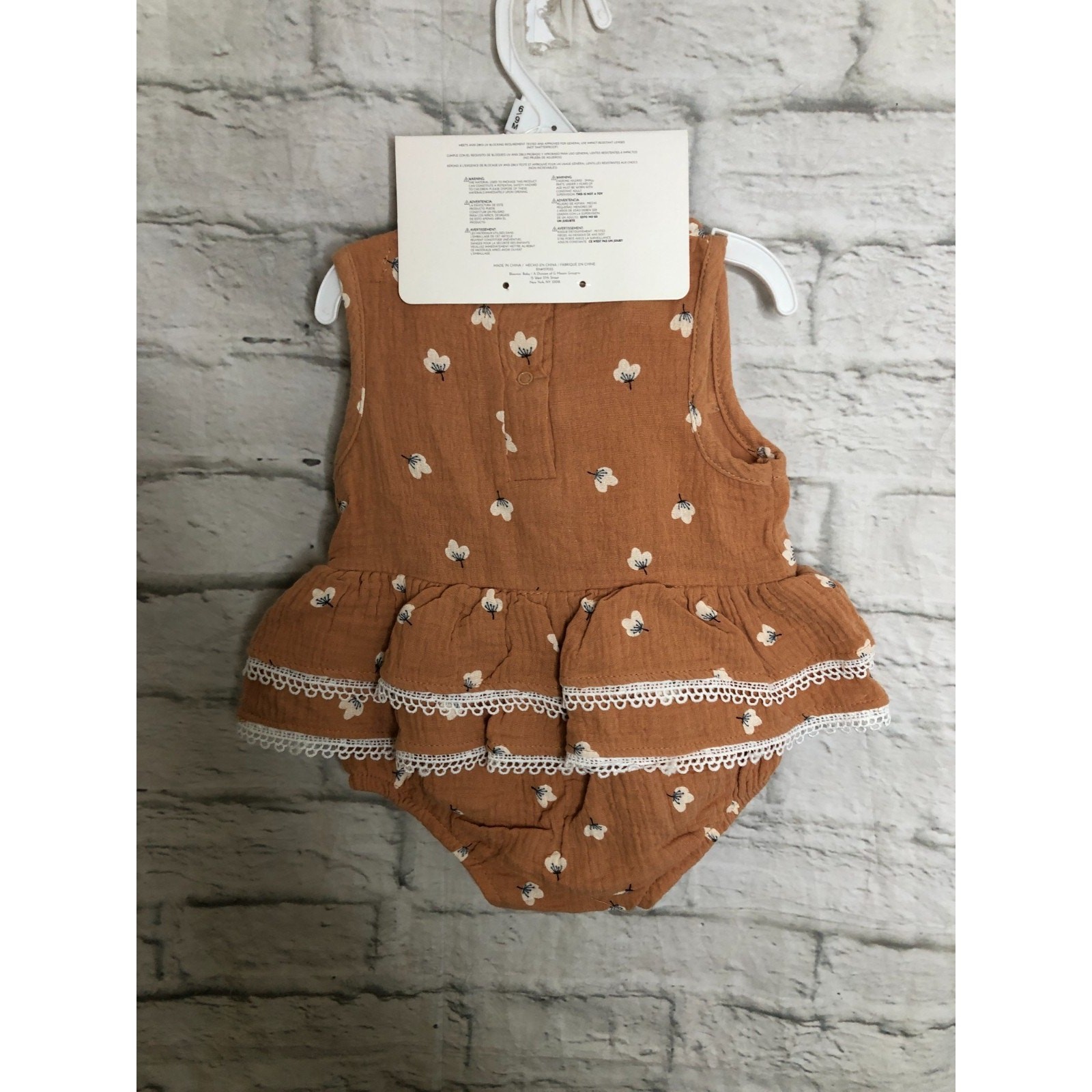 NEW (6-9M) 4pc Infant Girls Romper Headband White Tights Sunglasses | Rachel Zoe