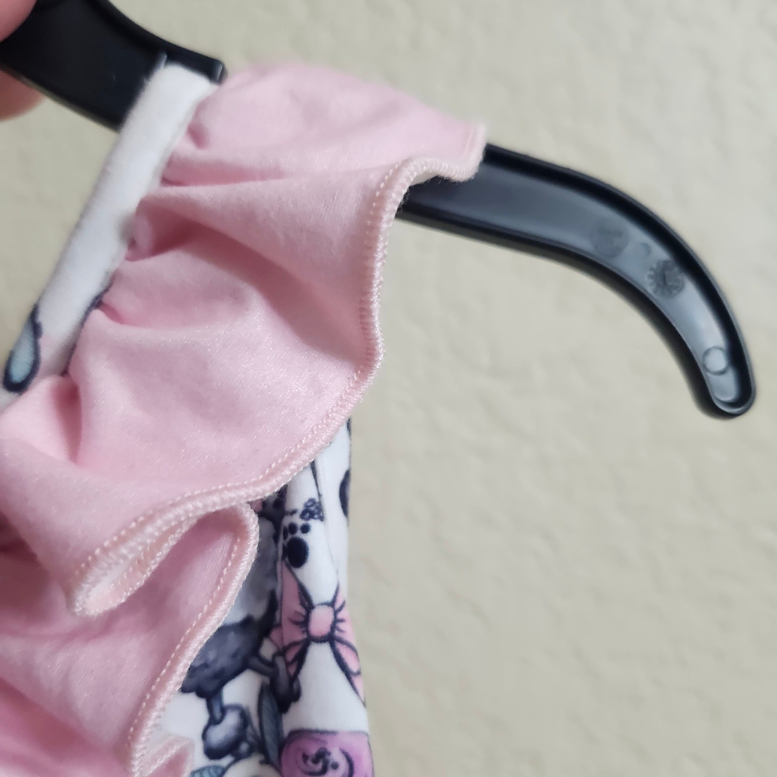 Pete Lucy Pampered Pets Size 12-18M Girls Poodle Romper Sleeveless Pink Ruffle