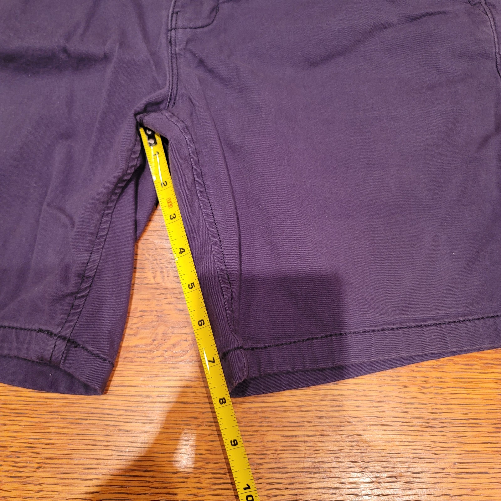 Arizona Jean Co Men’s Blue Classic Fit Chino Shorts Stretch Flat Front Zip